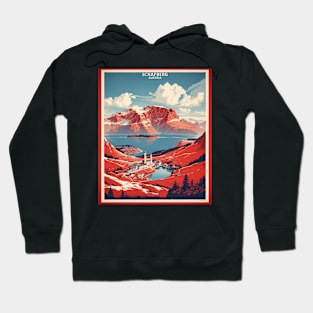 Schafberg Austria Vintage Travel Retro Tourism Hoodie